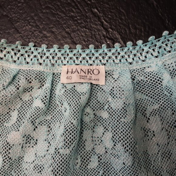 Vintage Hanro Nightgown Slip Dress Swiss Lace Floral Size 40 - Picture 4 of 6